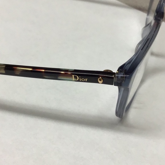 Dior Montaigne 18 Blue/Havana 52 Eyeglasses - Picture 3 of 6